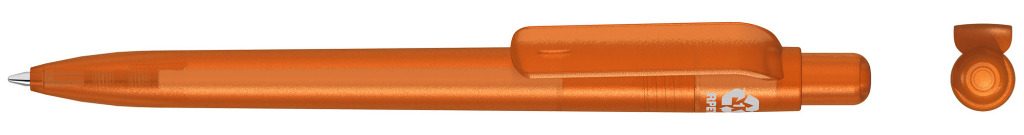 RECYCLED PET PEN FUTURE frozen Druckkugelschreiber, orange