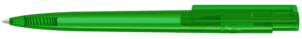 RECYCLED PET PEN PRO transparent Druckkugelschreiber, grün