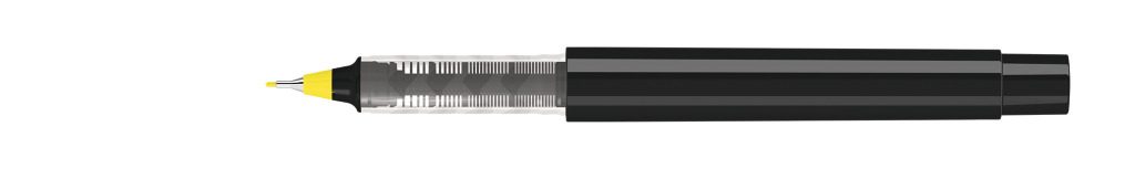 RECYCLED PET PEN PRO FL Fineliner, gelb