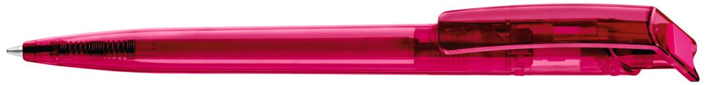 RECYCLED PET PEN transparent Druckkugelschreiber, magenta