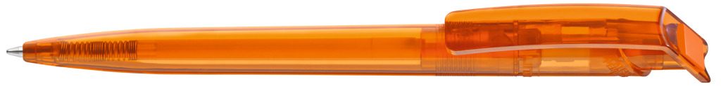 RECYCLED PET PEN transparent Druckkugelschreiber, orange