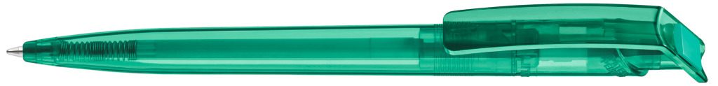 RECYCLED PET PEN transparent Druckkugelschreiber, petrol
