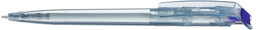 RECYCLED PET PEN transparent SG Druckkugelschreiber, dunkelblau
