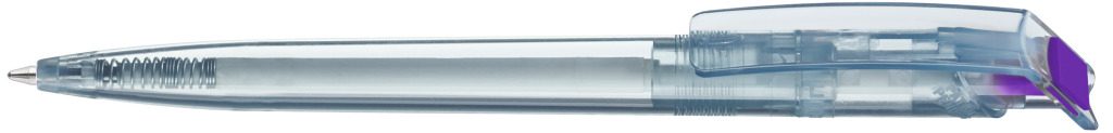 RECYCLED PET PEN transparent SG Druckkugelschreiber, dunkelviolett