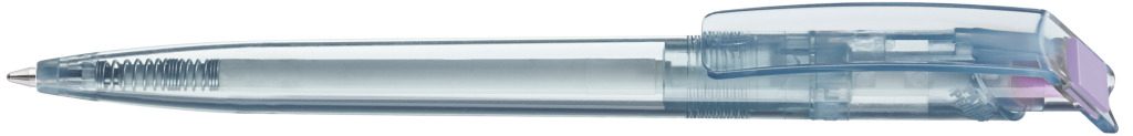RECYCLED PET PEN transparent SG Druckkugelschreiber, hellviolett