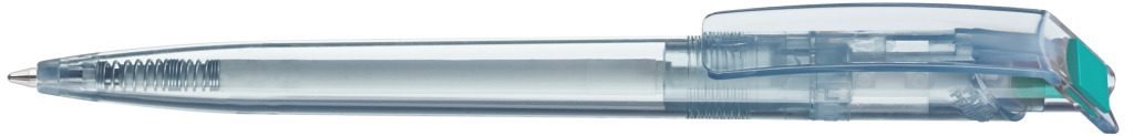 RECYCLED PET PEN transparent SG Druckkugelschreiber, petrol