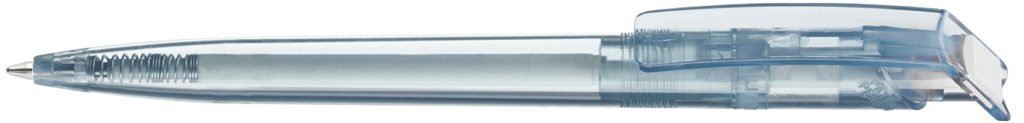 RECYCLED PET PEN transparent SG Druckkugelschreiber, weiss