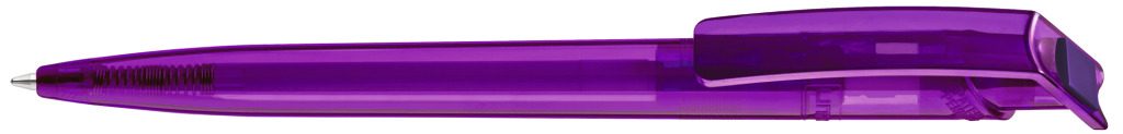 RECYCLED PET PEN transparent Druckkugelschreiber, violett