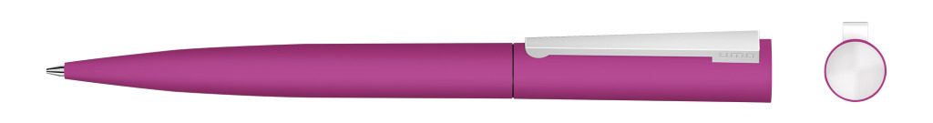 BRUSH GUM Drehkugelschreiber, magenta