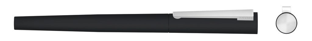 BRUSH R GUM Rollerball, schwarz