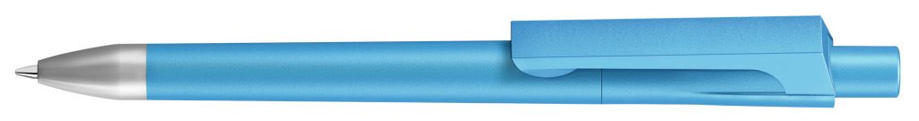 CHECK SI Druckkugelschreiber, cyan