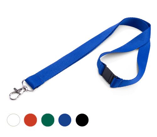 Schlüsselband ohne Druck mit Metallkarabiner und Sicherheitsverschluss (Modell 1.3)