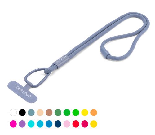 MIX'N'MATCH Lanyard Hippo – Graphitfarbene Kordel & Zubehör (Modell 7.12)