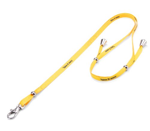 Schlüsselband im Schnürsenkelstil, Crossbody mit Karabinerhaken (Modell 9.7)