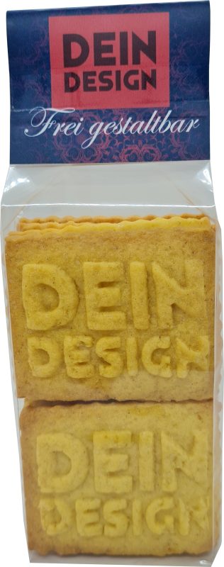 100 g Blockbodenbeutel mit eigenem Keksreiter