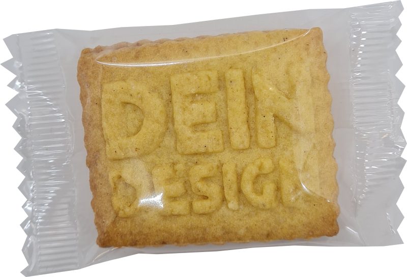 Einzeln verpackter Logokeks