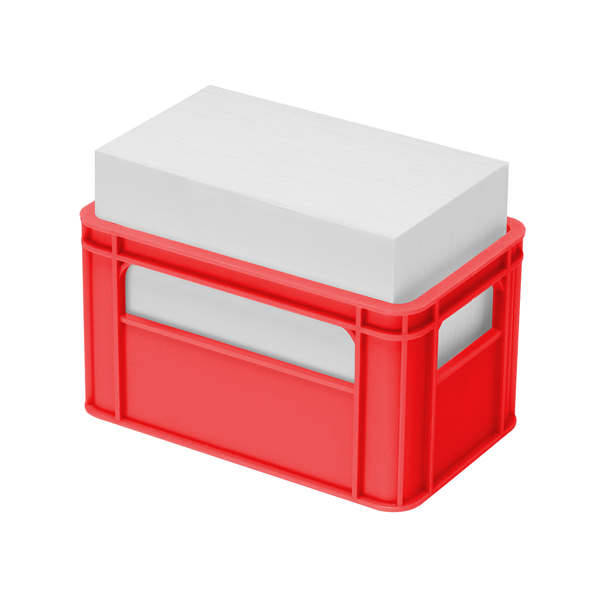 Zettelbox "Getränkekasten", rot