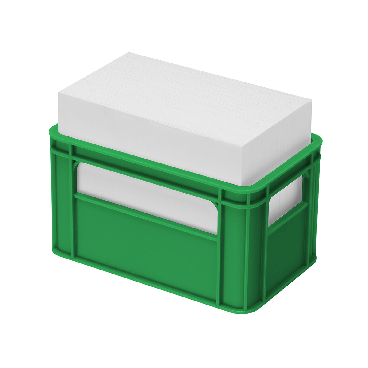 Zettelbox "Getränkekasten", grün