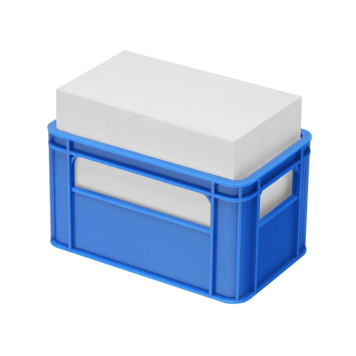 Zettelbox "Getränkekasten", blau
