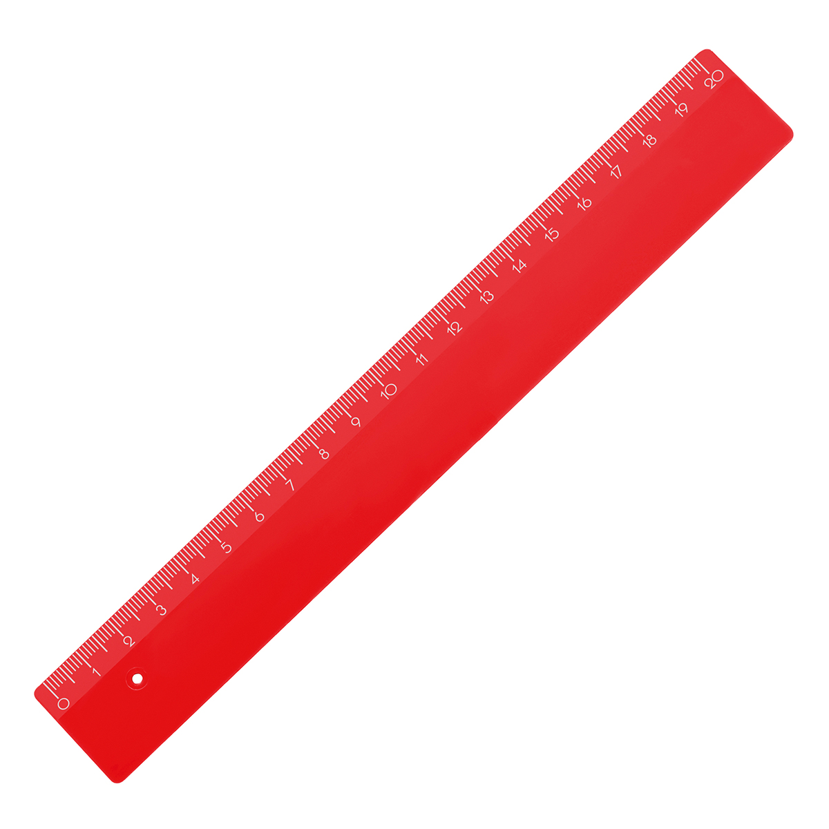 Lineal 20 cm, rot