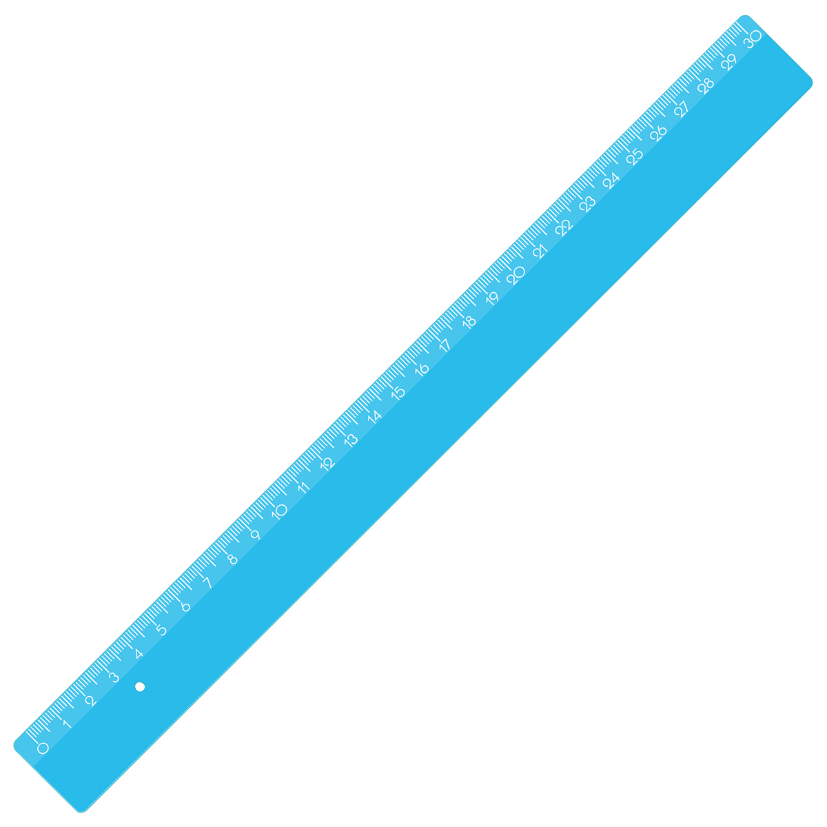 Lineal 30 cm, blau