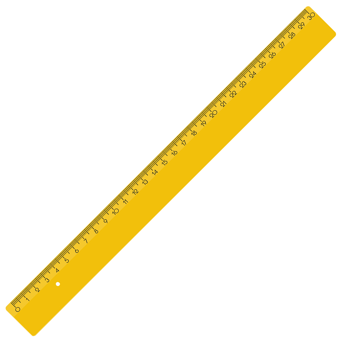 Lineal 30 cm, gelb