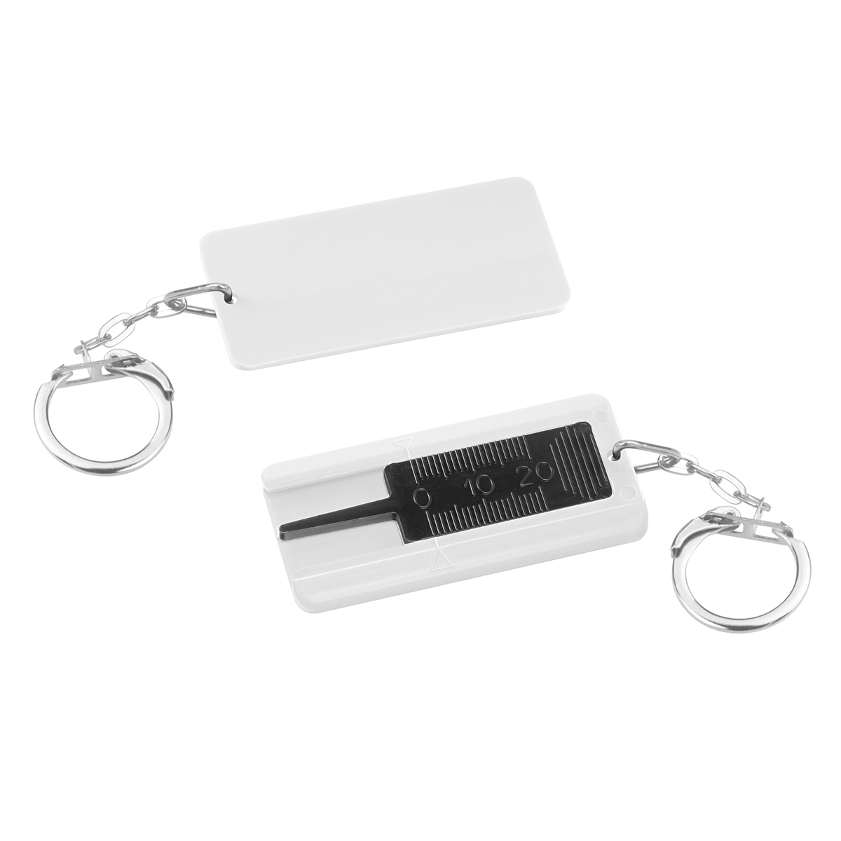 Reifenprofiltiefenmesser, Prüfer schwarz, Gehäuse weiß