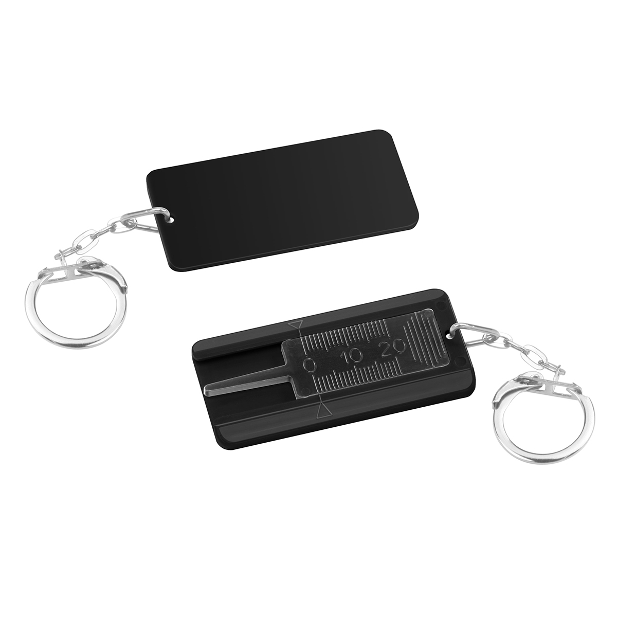 Reifenprofiltiefenmesser, Prüfer schwarz, Gehäuse schwarz