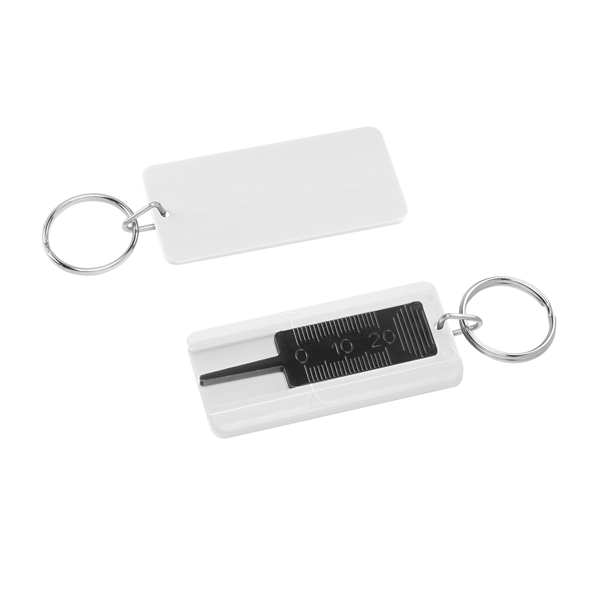 Reifenprofiltiefenmesser, Prüfer schwarz, Gehäuse weiß