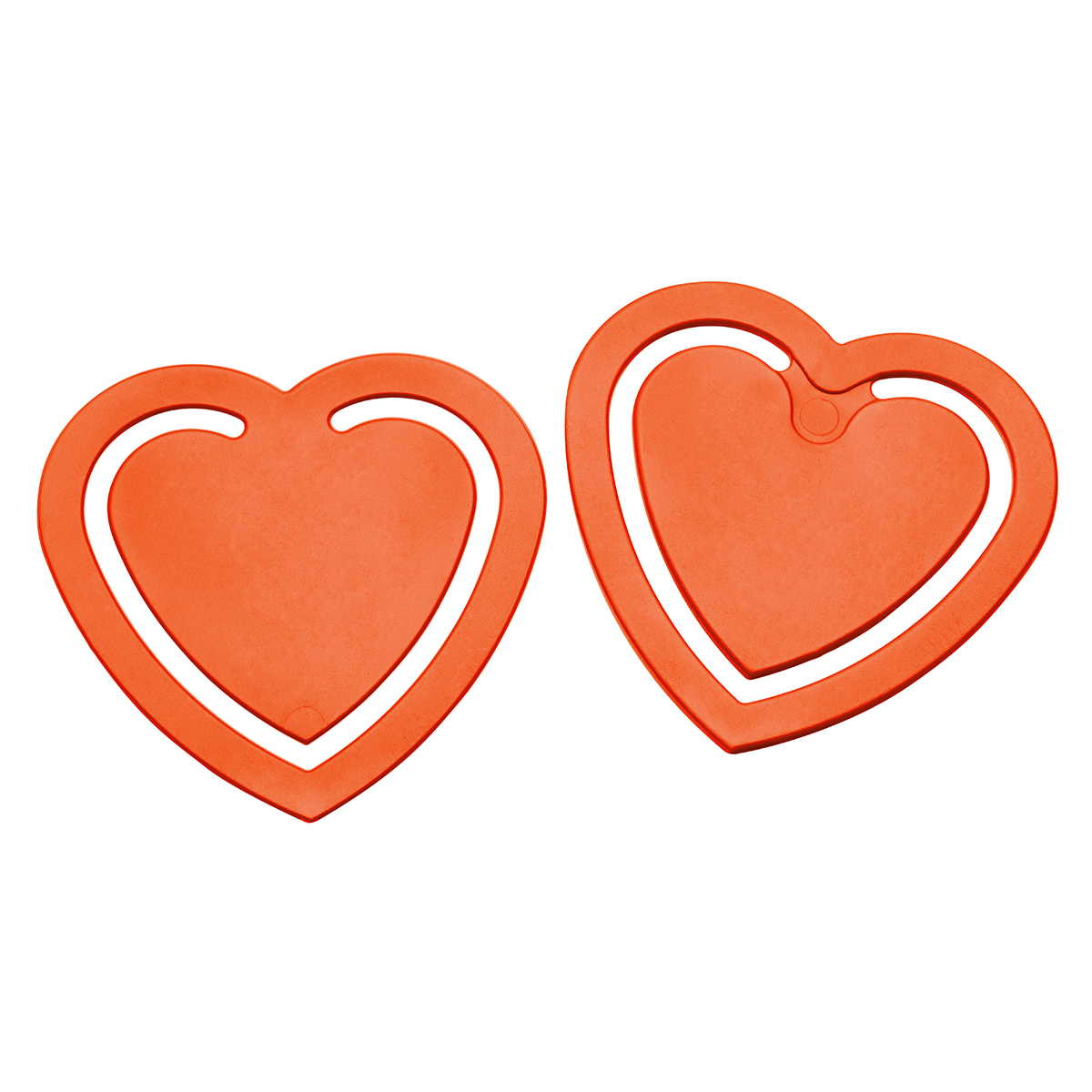 Zettelklammer "Herz", orange