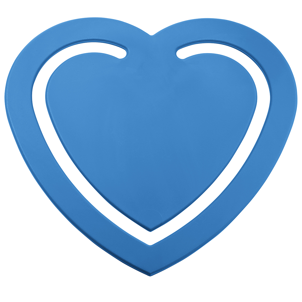 Zettelklammer Recycling "Herz", recy. blau