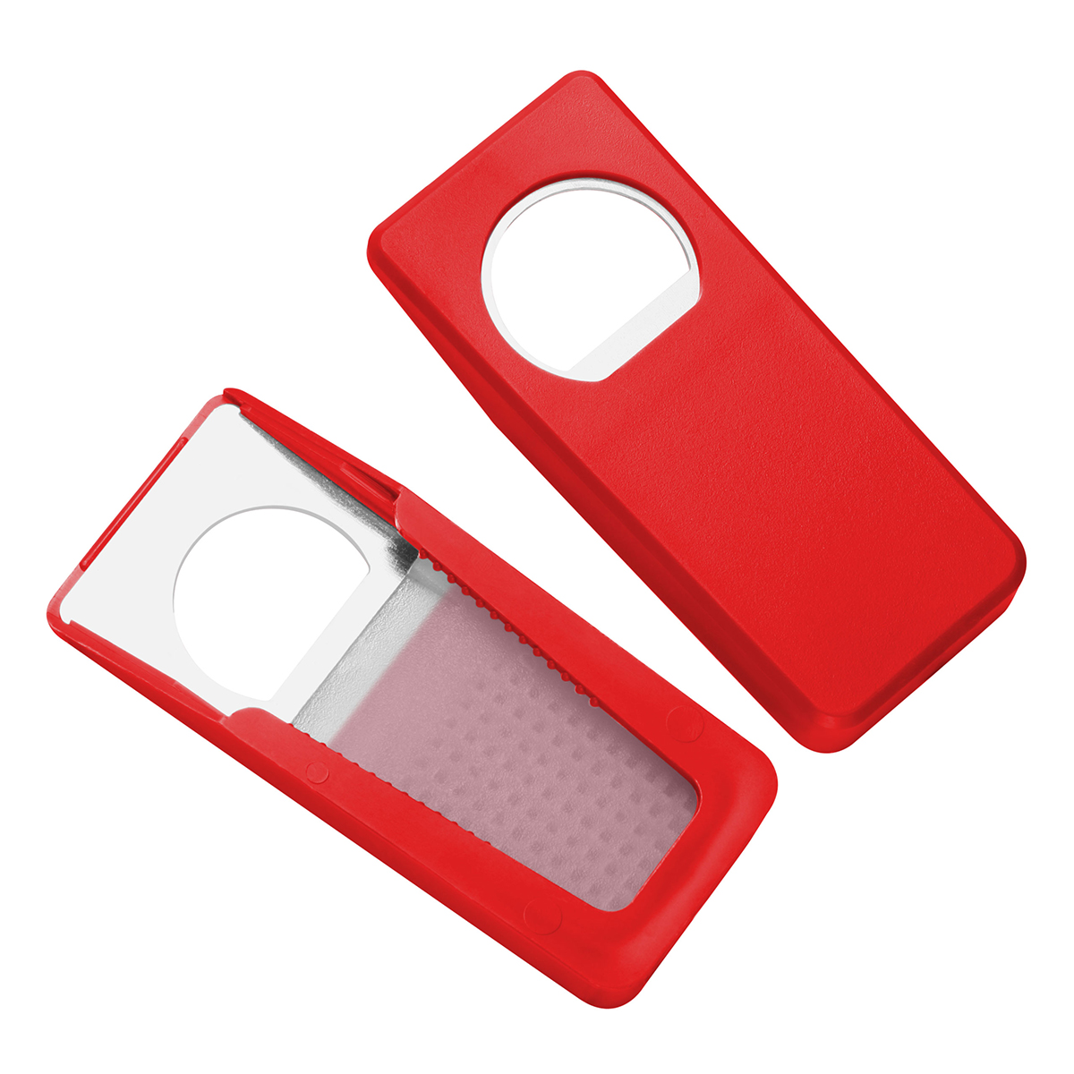 Flaschenöffner mit Verschluss "Alpha", rot