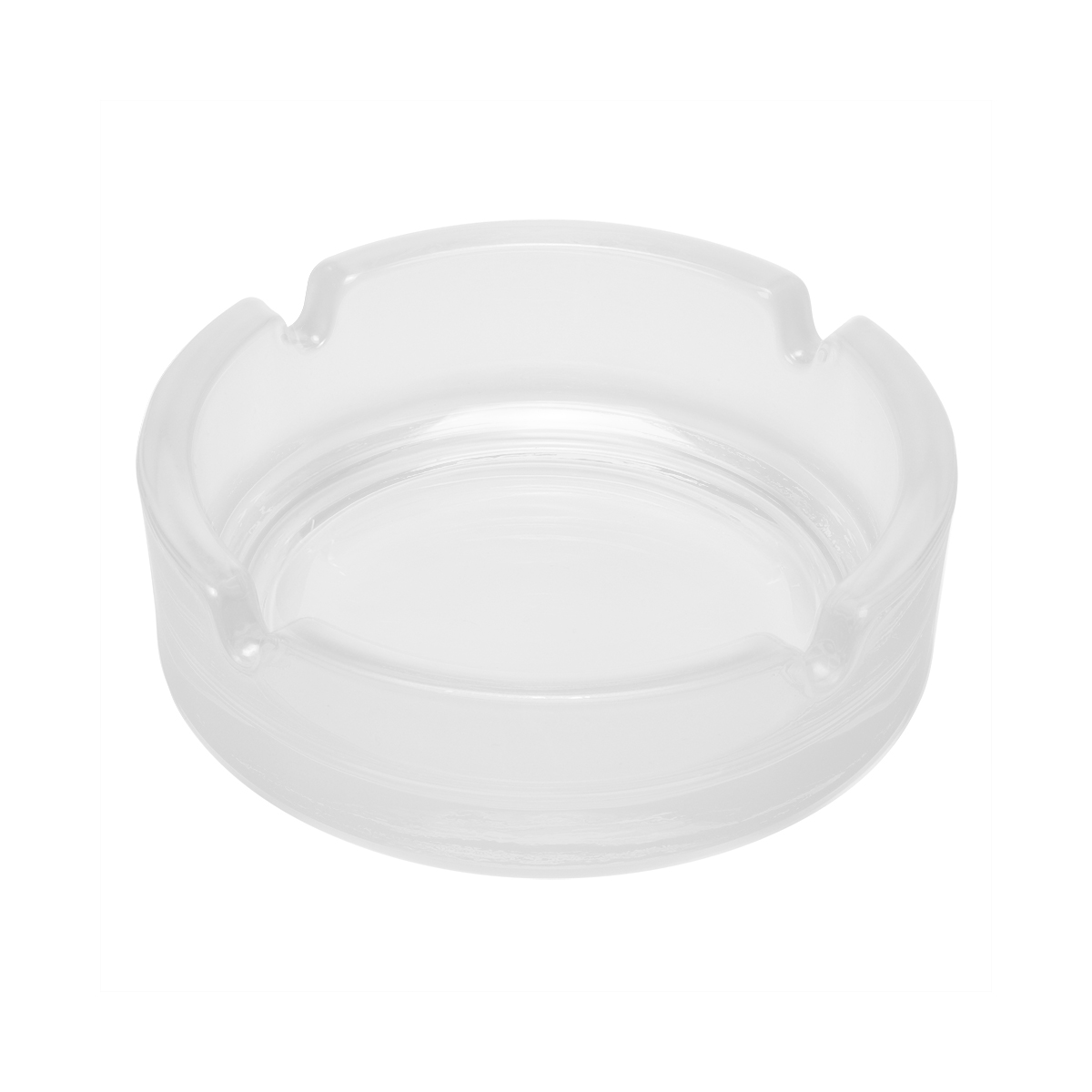 Glasaschenbecher, gefrostet transparent