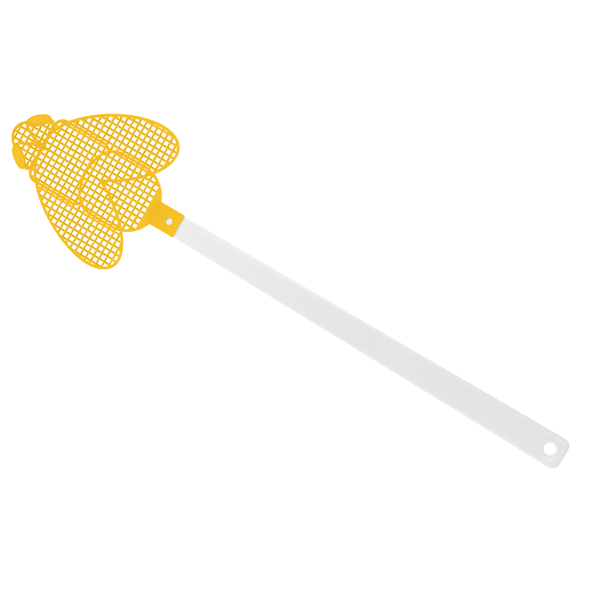 Fliegenklatsche "Brummi", Griff weiß, Klatsche gelb