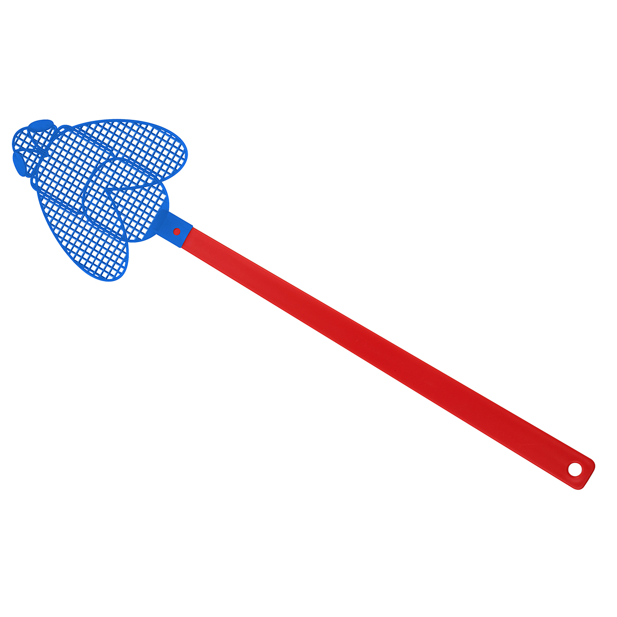 Fliegenklatsche "Brummi", Griff rot, Klatsche blau
