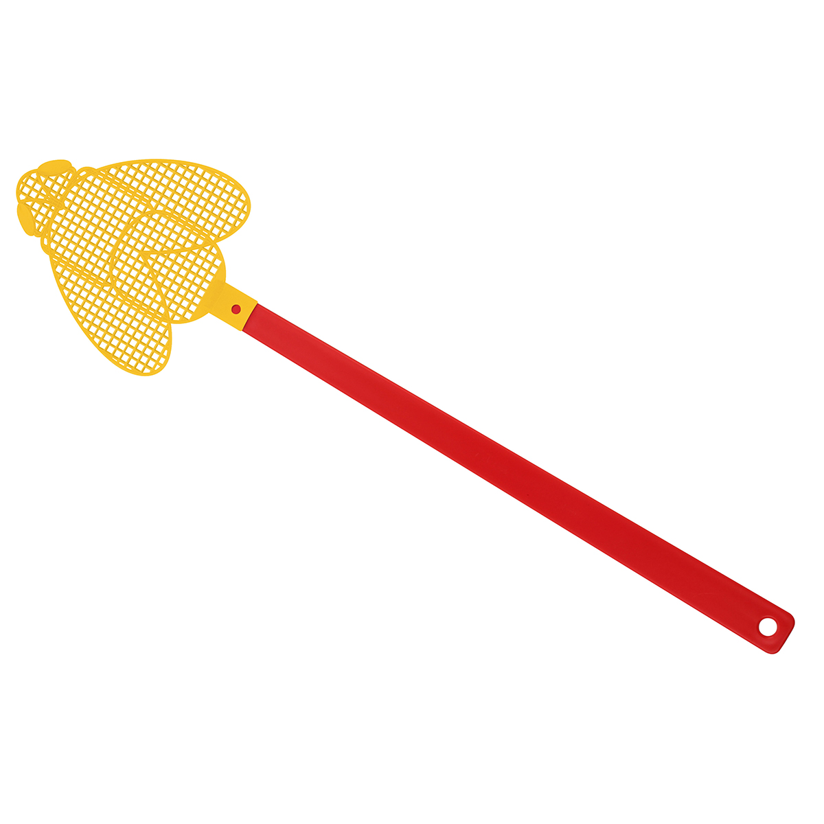 Fliegenklatsche "Brummi", Griff rot, Klatsche gelb
