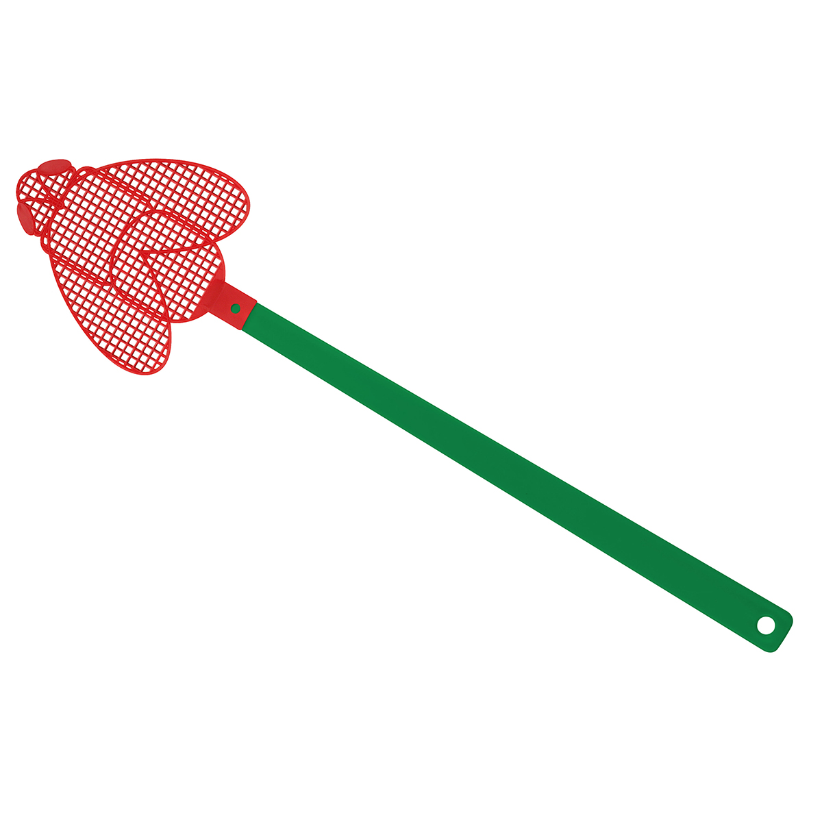 Fliegenklatsche "Brummi", Griff grün, Klatsche rot