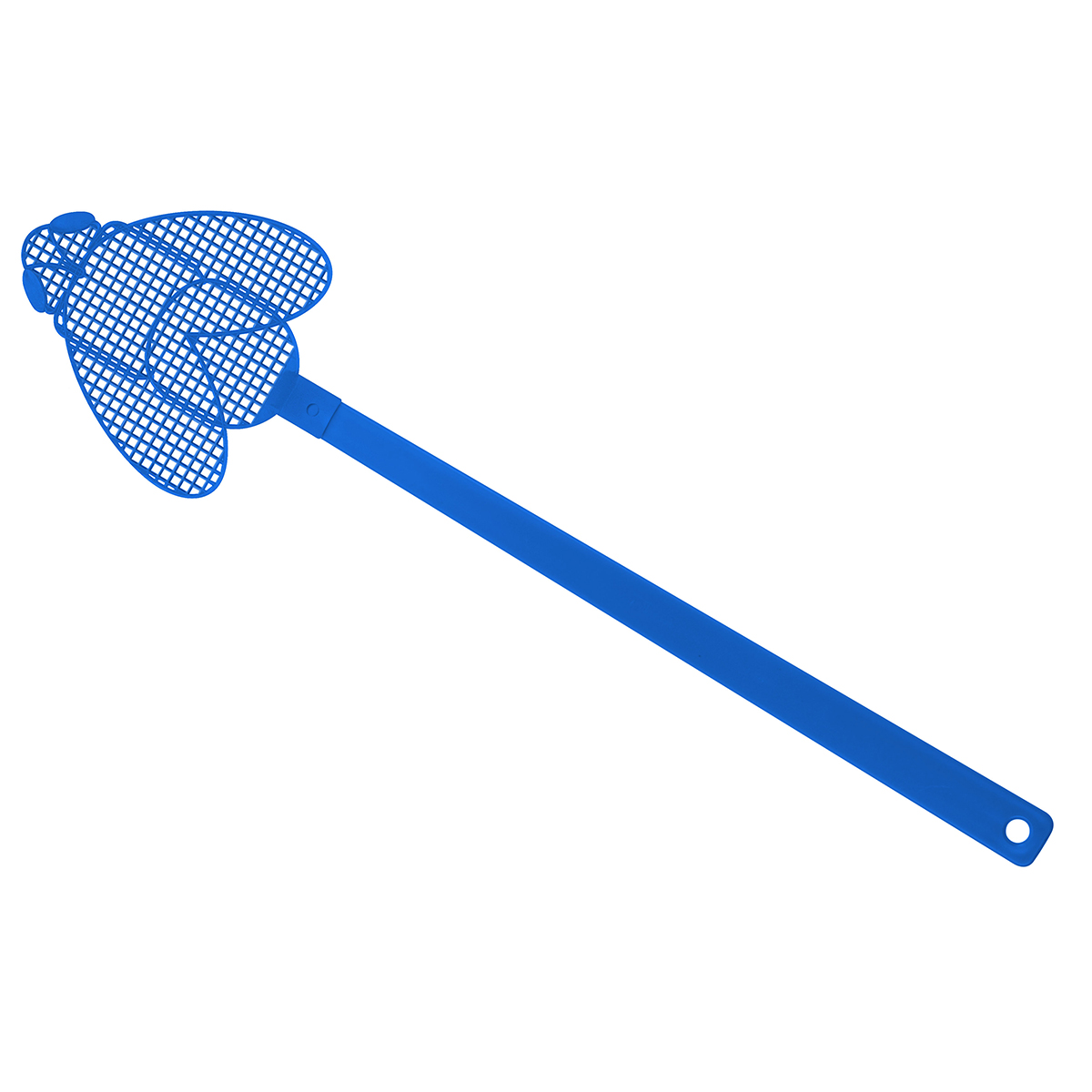 Fliegenklatsche "Brummi", Griff blau, Klatsche blau