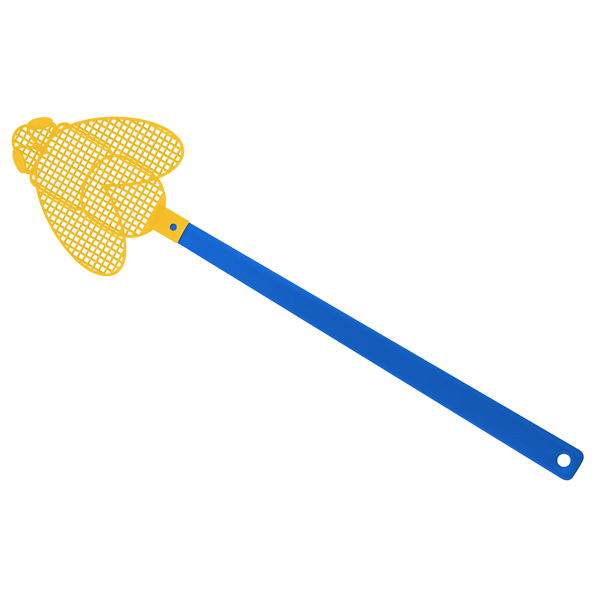 Fliegenklatsche "Brummi", Griff blau, Klatsche gelb