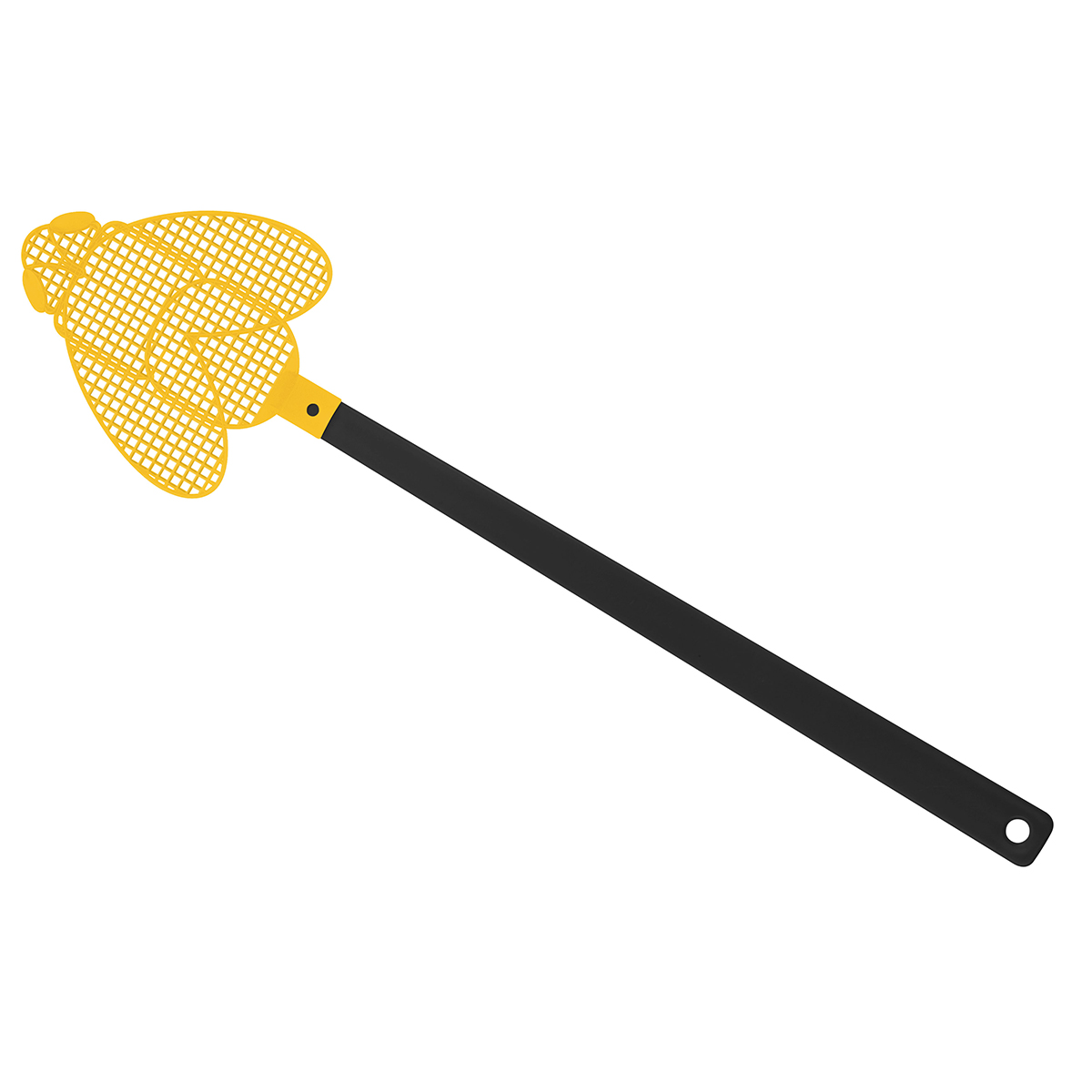 Fliegenklatsche "Brummi", Griff schwarz, Klatsche gelb