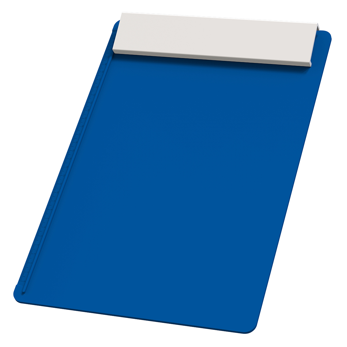 Klemmbrett DIN A4 "Alpha II", Platte blau, Leiste weiß