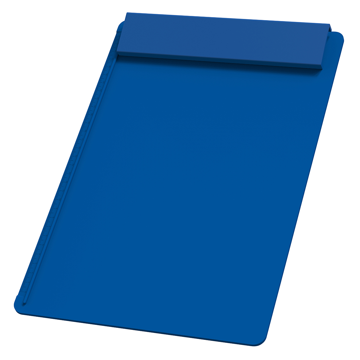 Klemmbrett DIN A4 "Alpha II", Platte blau, Leiste blau