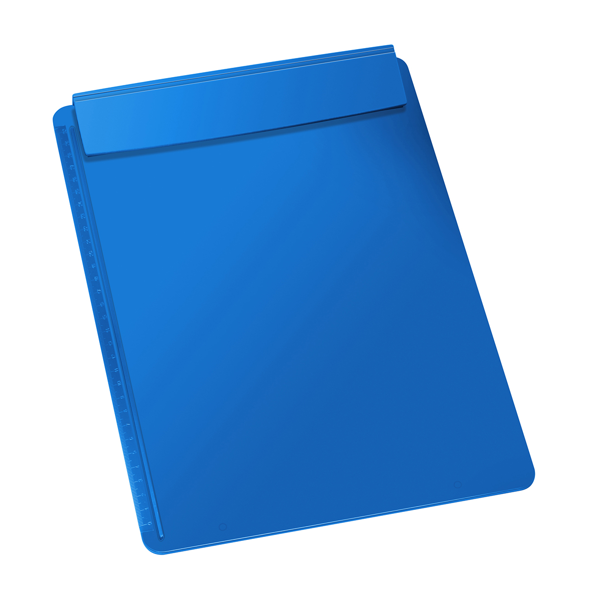 Klemmbrett DIN A4 "Beta", Platte blau, Leiste blau