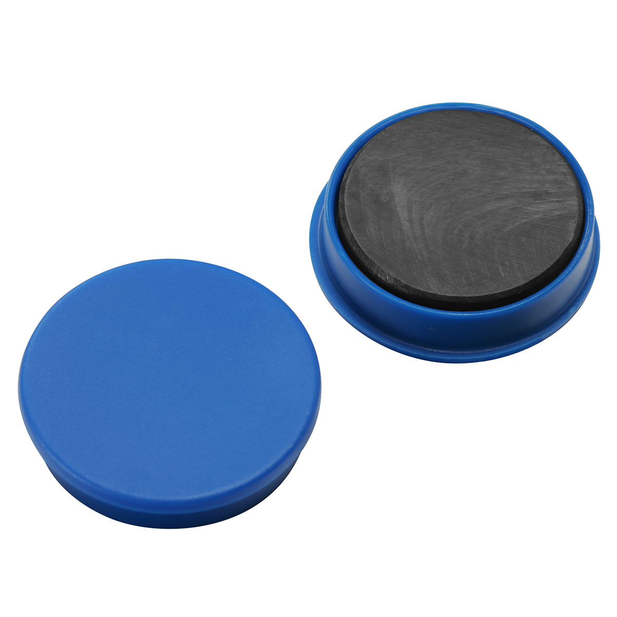 Magnet, rund, blau