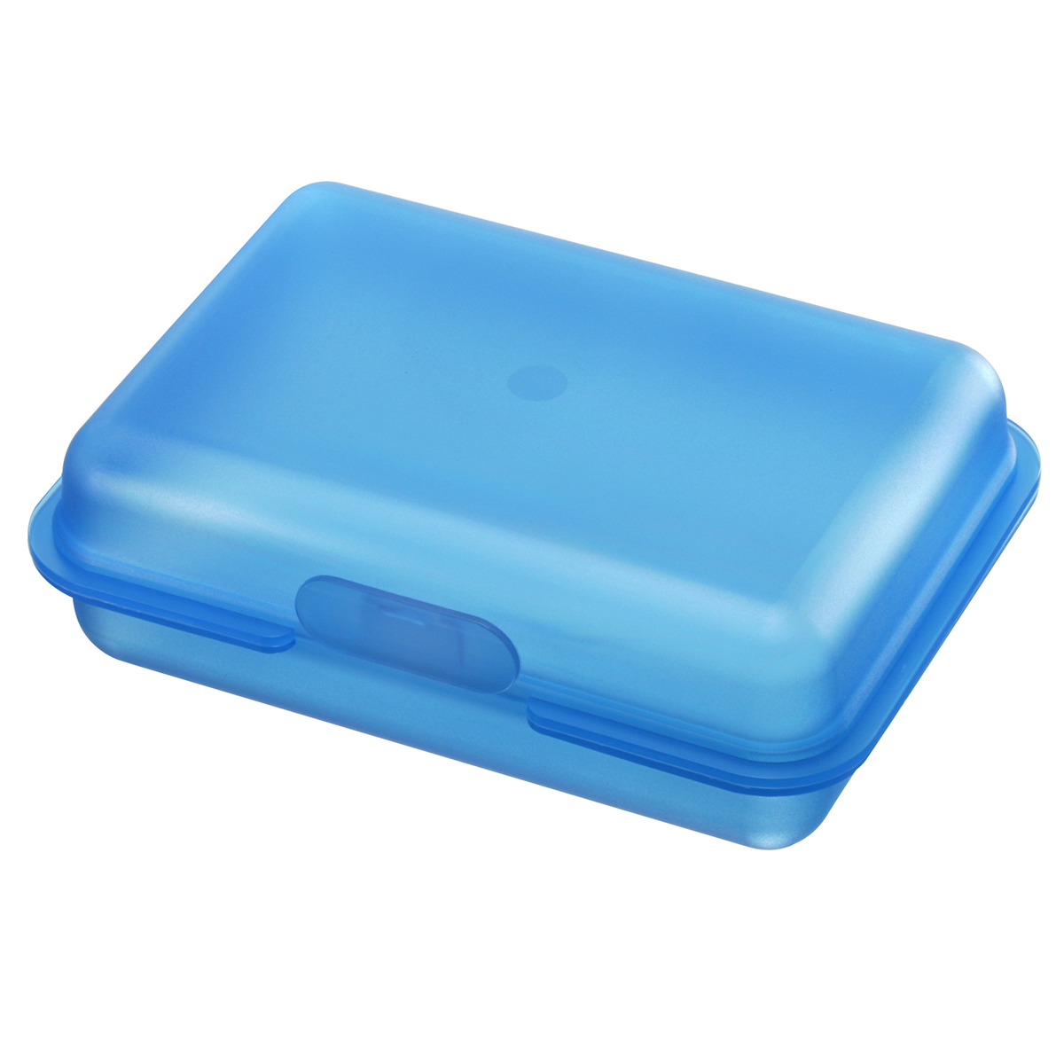 Brotdose/Butterdose, gefrostet blau