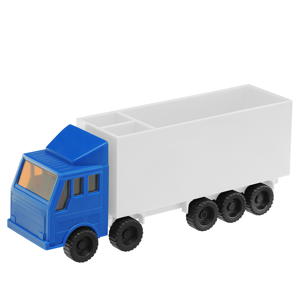 Zettelbox "LKW", Führerhaus blau, Auflieger weiß