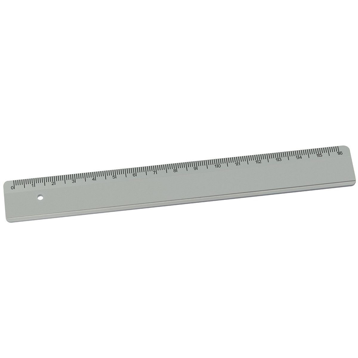 Lineal Recycling 16 cm, recy. grau