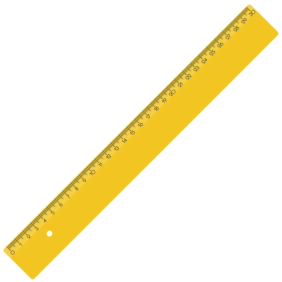 Lineal 30 cm, gelb