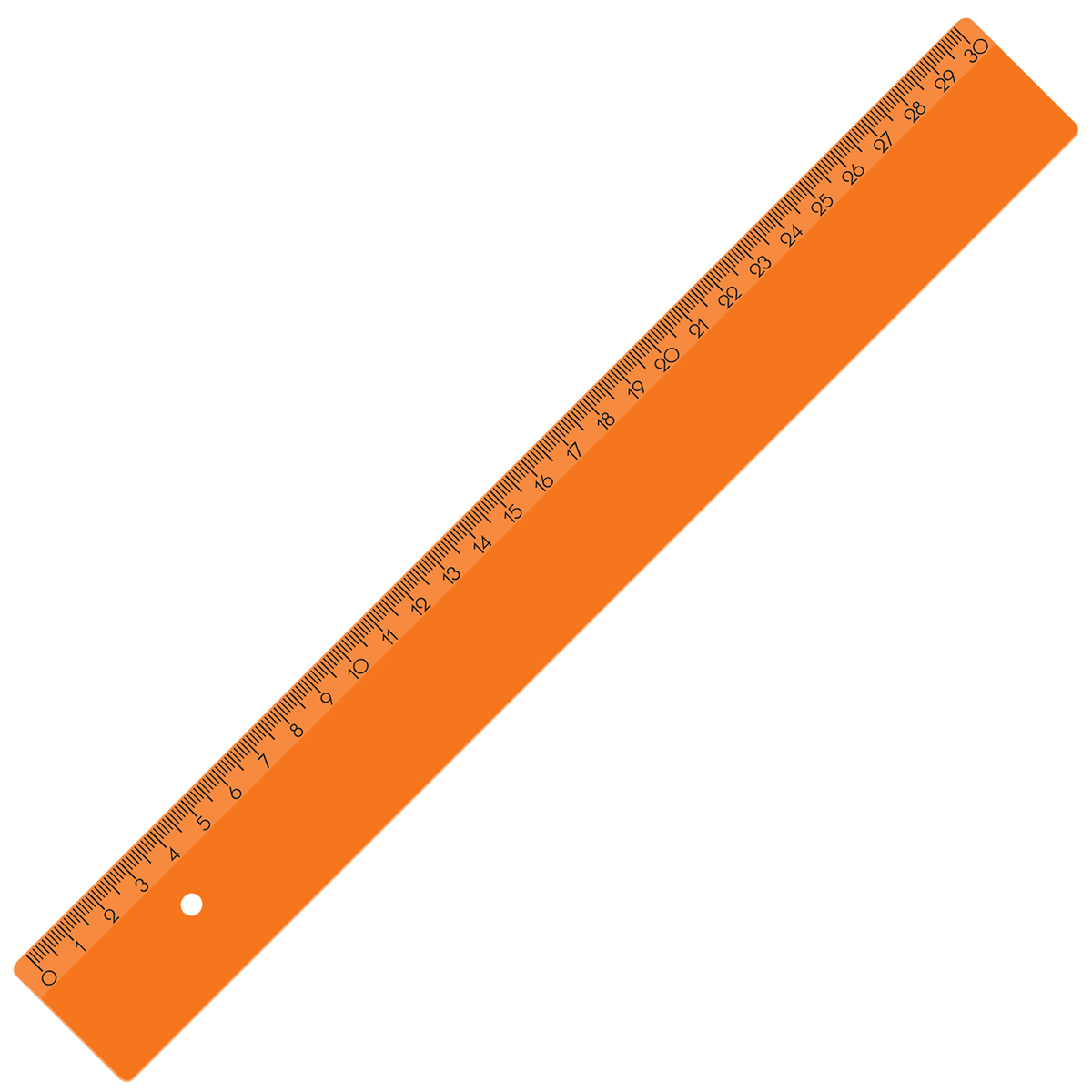 Lineal 30 cm, orange
