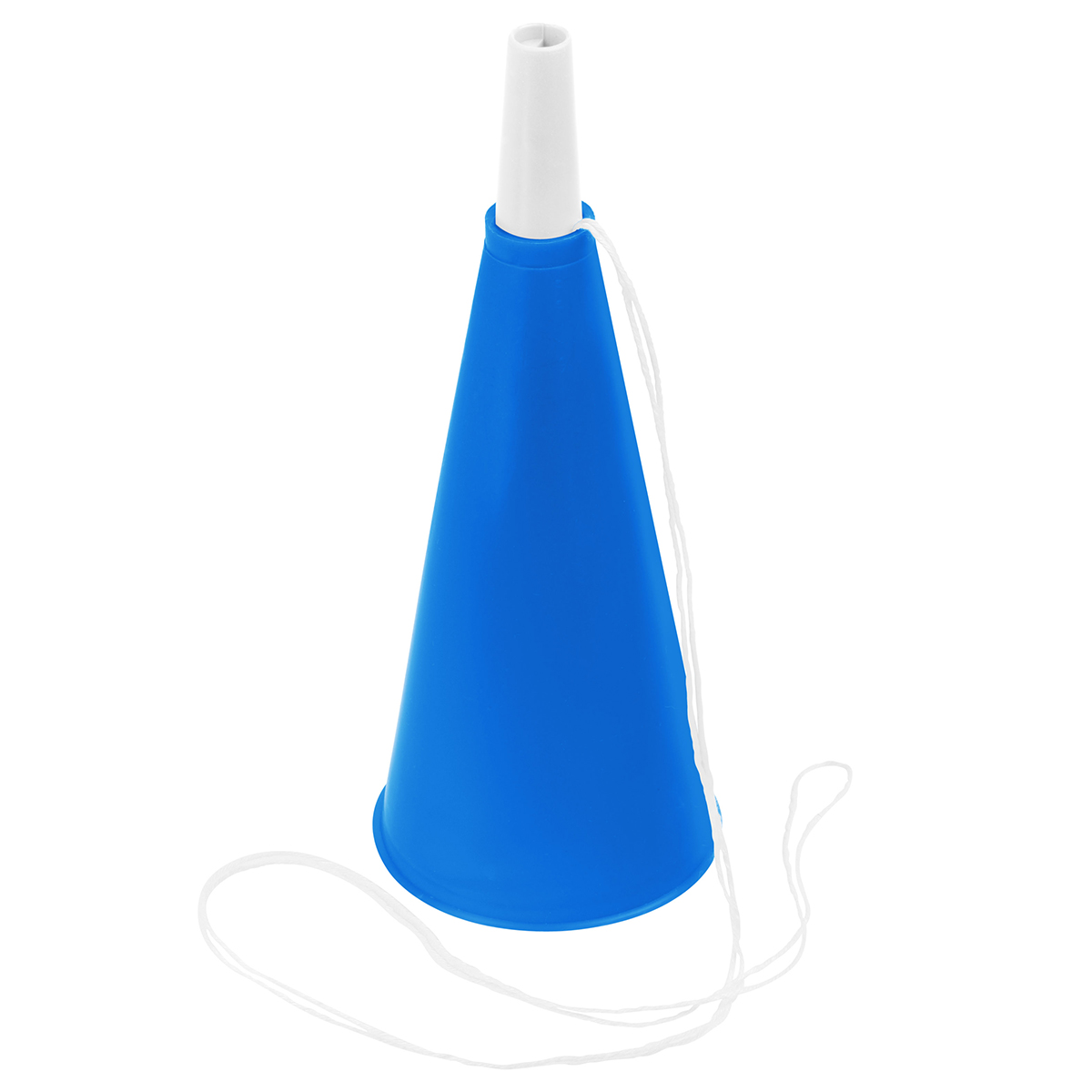 Fan-Horn, Fan-Horn blau, Mundstück weiß